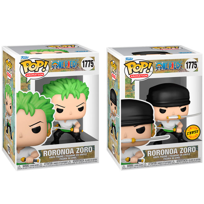 BUNDLE FUNKO POP ONE PIECE RORONOA ZORO #1775 CHASE + NORMAL