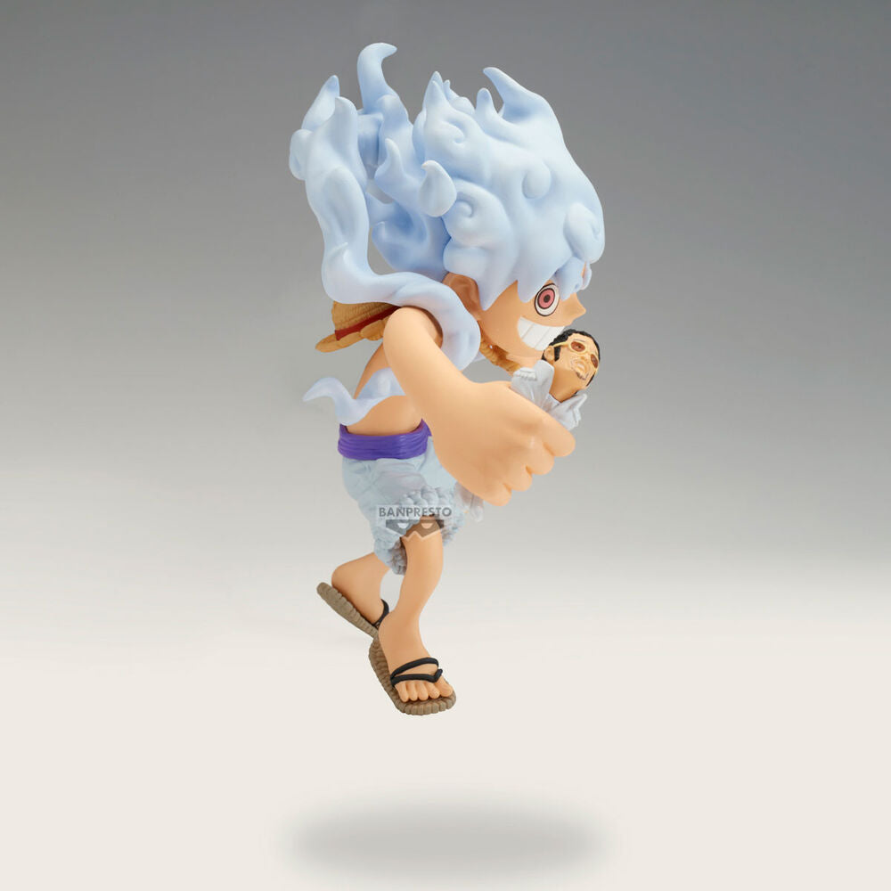 FIGURA ONE PIECE MONKEY D. LUFFY VS BORSALINO MEGA WORLD COLLECTABLE BANPRESTO