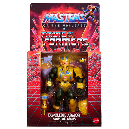 FIGURA MAN-AT-ARMS BUMBLEBEE TRANSFORMERS X MASTERS OF THE UNIVERSE