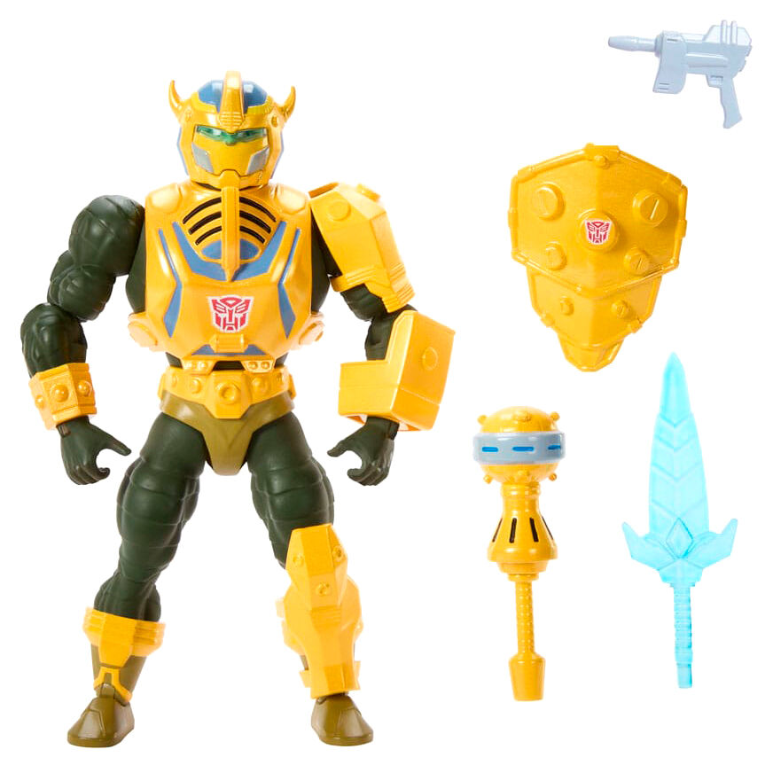 FIGURA MAN-AT-ARMS BUMBLEBEE TRANSFORMERS X MASTERS OF THE UNIVERSE