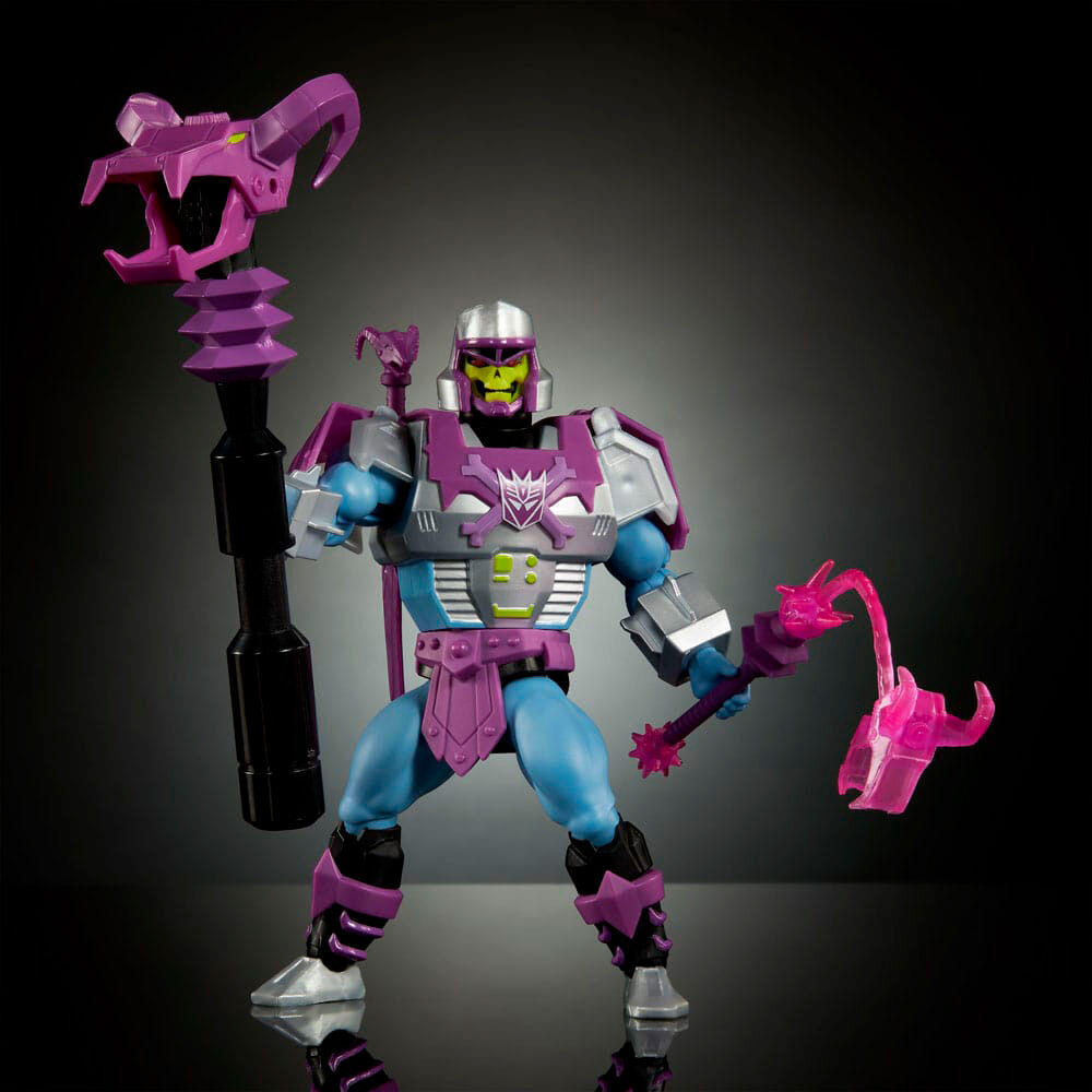 FIGURA SKELETOR MEGATRON TRANSFORMERS X MASTERS OF THE UNIVERSE