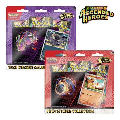 BLISTER 3 SOBRES TECH STICKER POKEMON ASCENDED HEROES (INGLÉS)