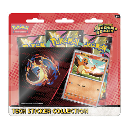 BLISTER 3 SOBRES TECH STICKER POKEMON ASCENDED HEROES (INGLÉS)