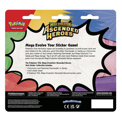 BLISTER 3 SOBRES TECH STICKER POKEMON ASCENDED HEROES (INGLÉS)