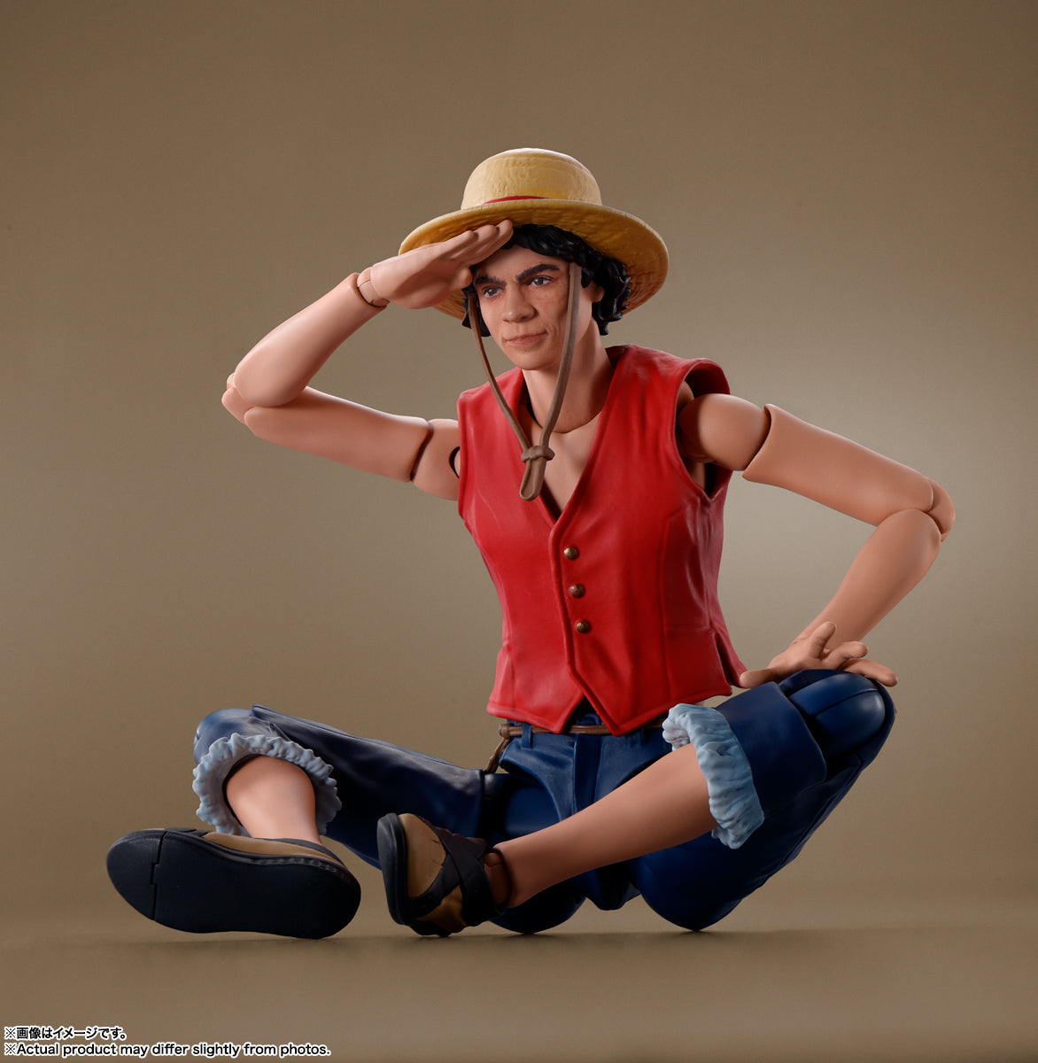 FIGURA ONE PIECE MONKEY D. LUFFY NETFLIX SERIES IÑAKI GODOY S.H. FIGUARTS BANDAI TAMASHII NATIONS