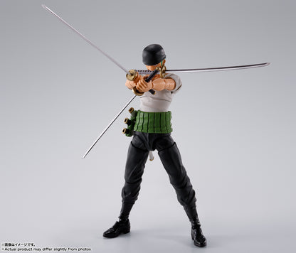 FIGURA ONE PIECE RORONOA ZORO - ROMANCE DAWN - S.H. FIGUARTS BANDAI SPIRITS TAMASHII NATIONS