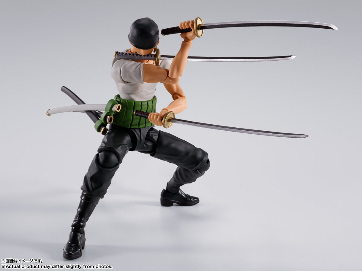 FIGURA ONE PIECE RORONOA ZORO - ROMANCE DAWN - S.H. FIGUARTS BANDAI SPIRITS TAMASHII NATIONS