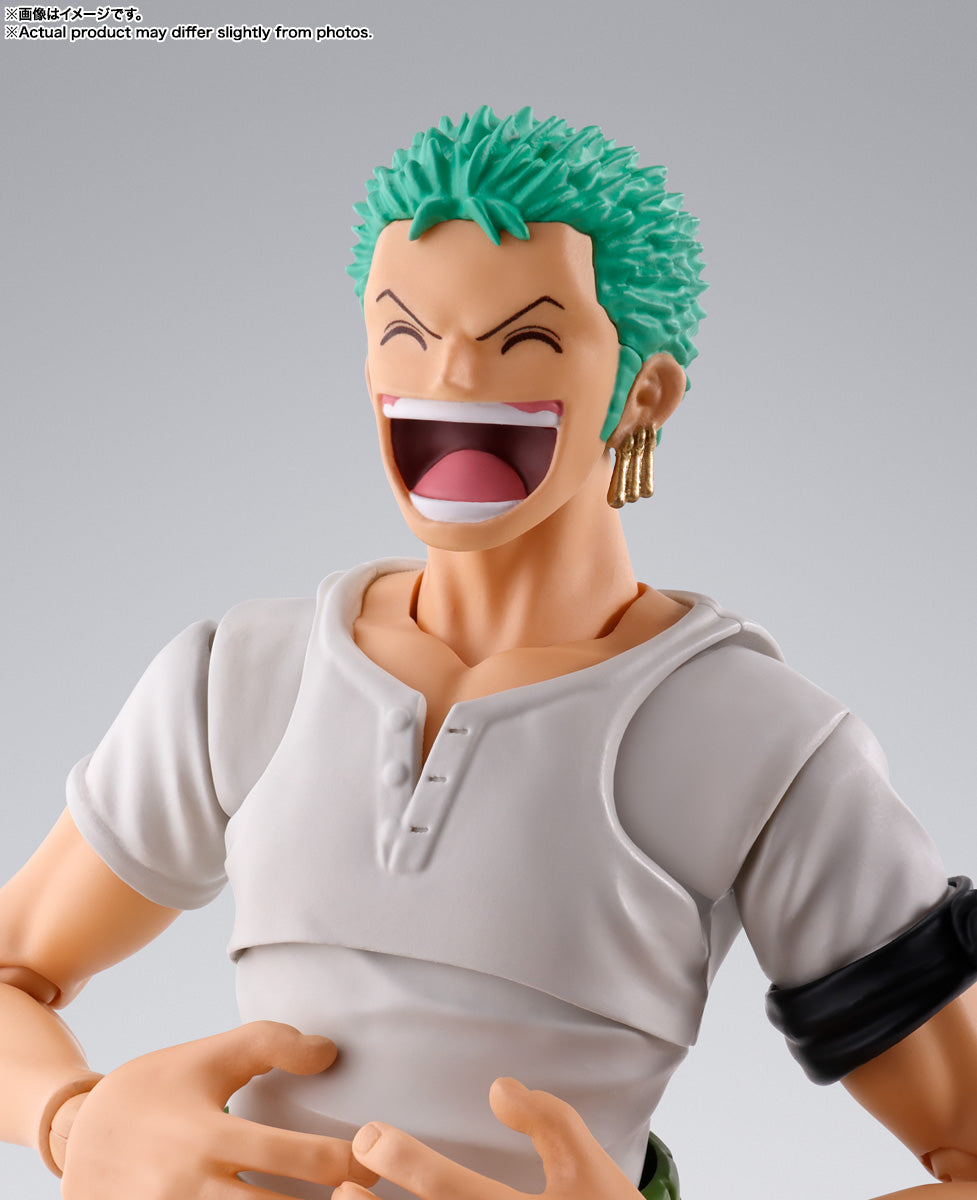 FIGURA ONE PIECE RORONOA ZORO - ROMANCE DAWN - S.H. FIGUARTS BANDAI SPIRITS TAMASHII NATIONS