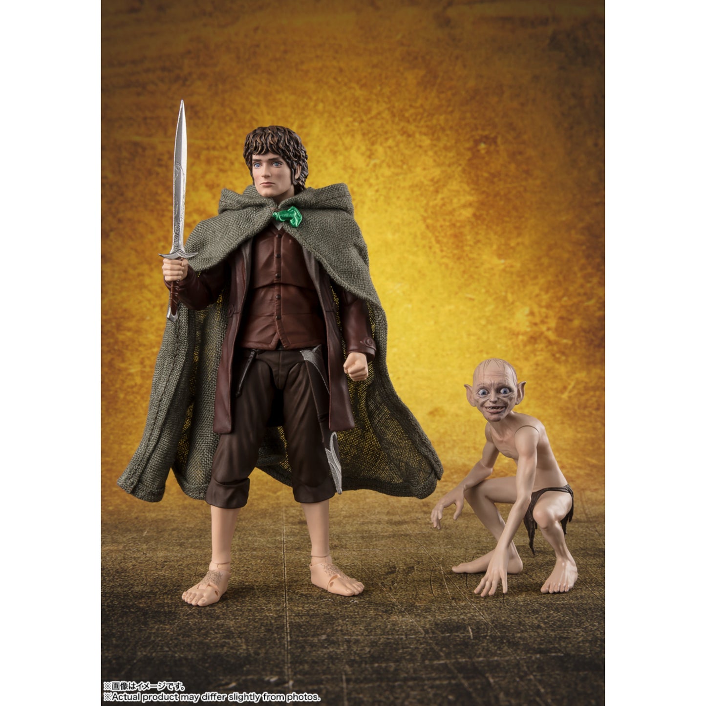 FIGURAS FRODO BAGGINS & GOLLUM THE LORD OF THE RINGS: THE FELLOWSHIP OF THE RING S.H. FIGUARTS TAMASHII NATIONS