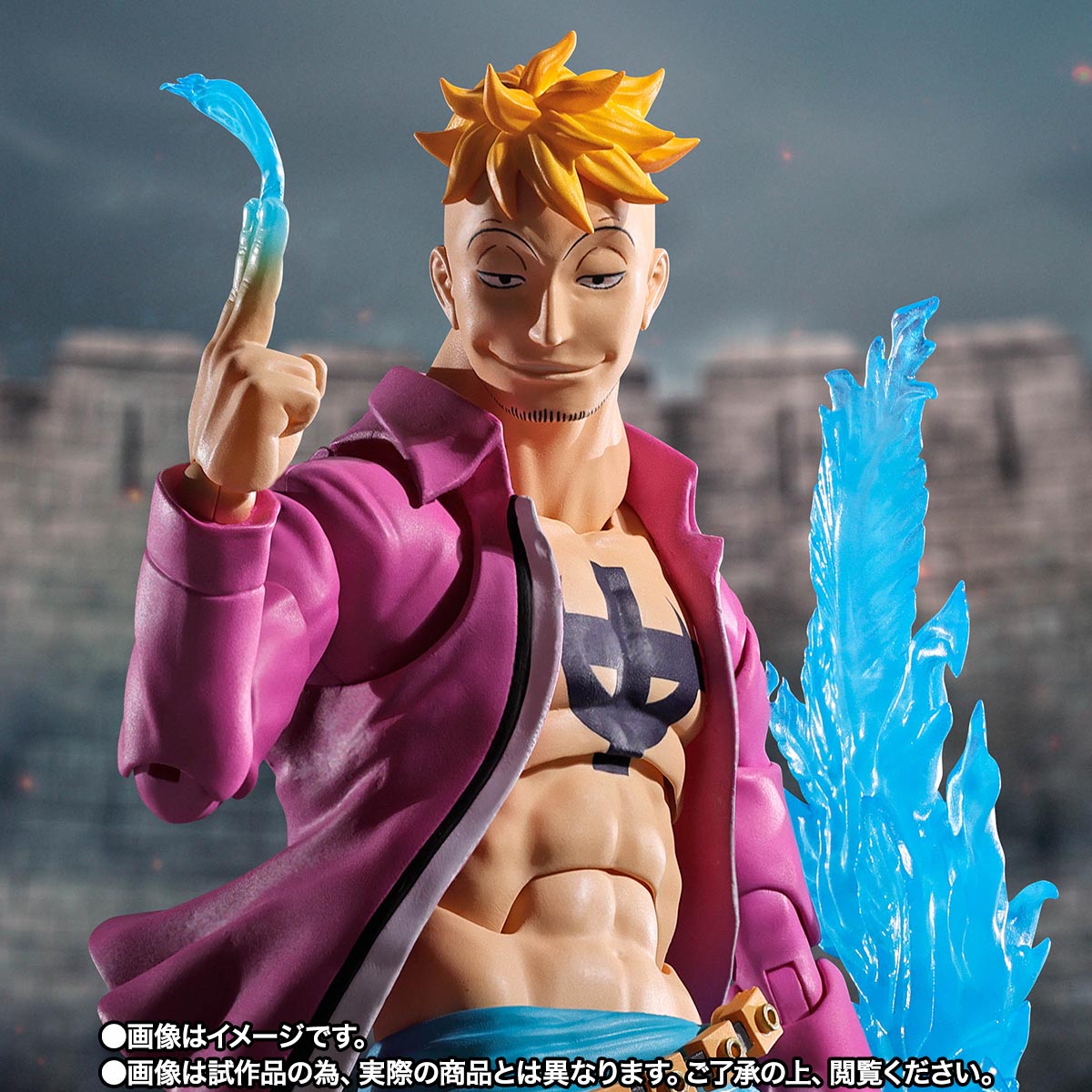 FIGURA ONE PIECE MARCO MARINEFORD S.H. FIGUARTS BANDAI TAMASHII NATIONS