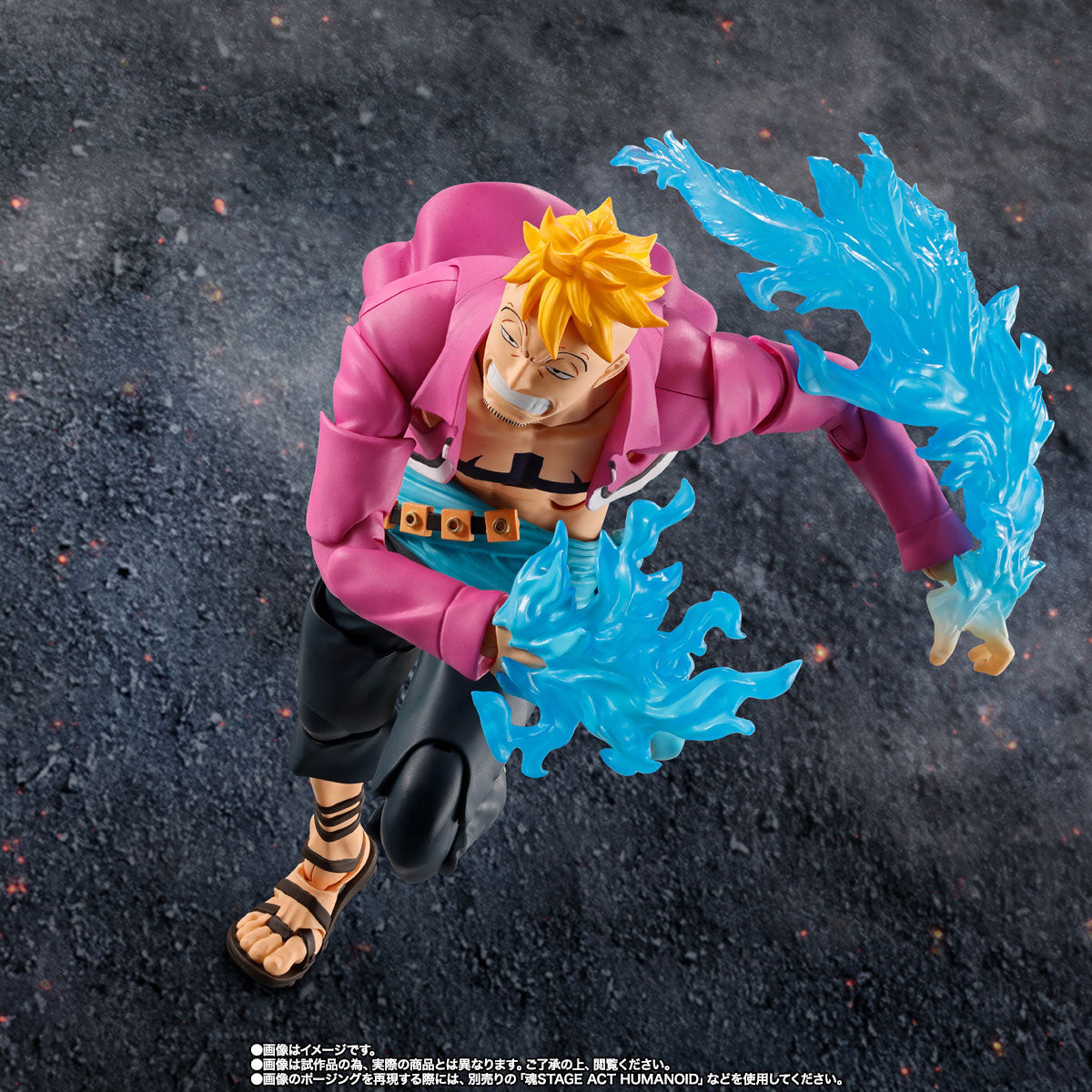 FIGURA ONE PIECE MARCO MARINEFORD S.H. FIGUARTS BANDAI TAMASHII NATIONS