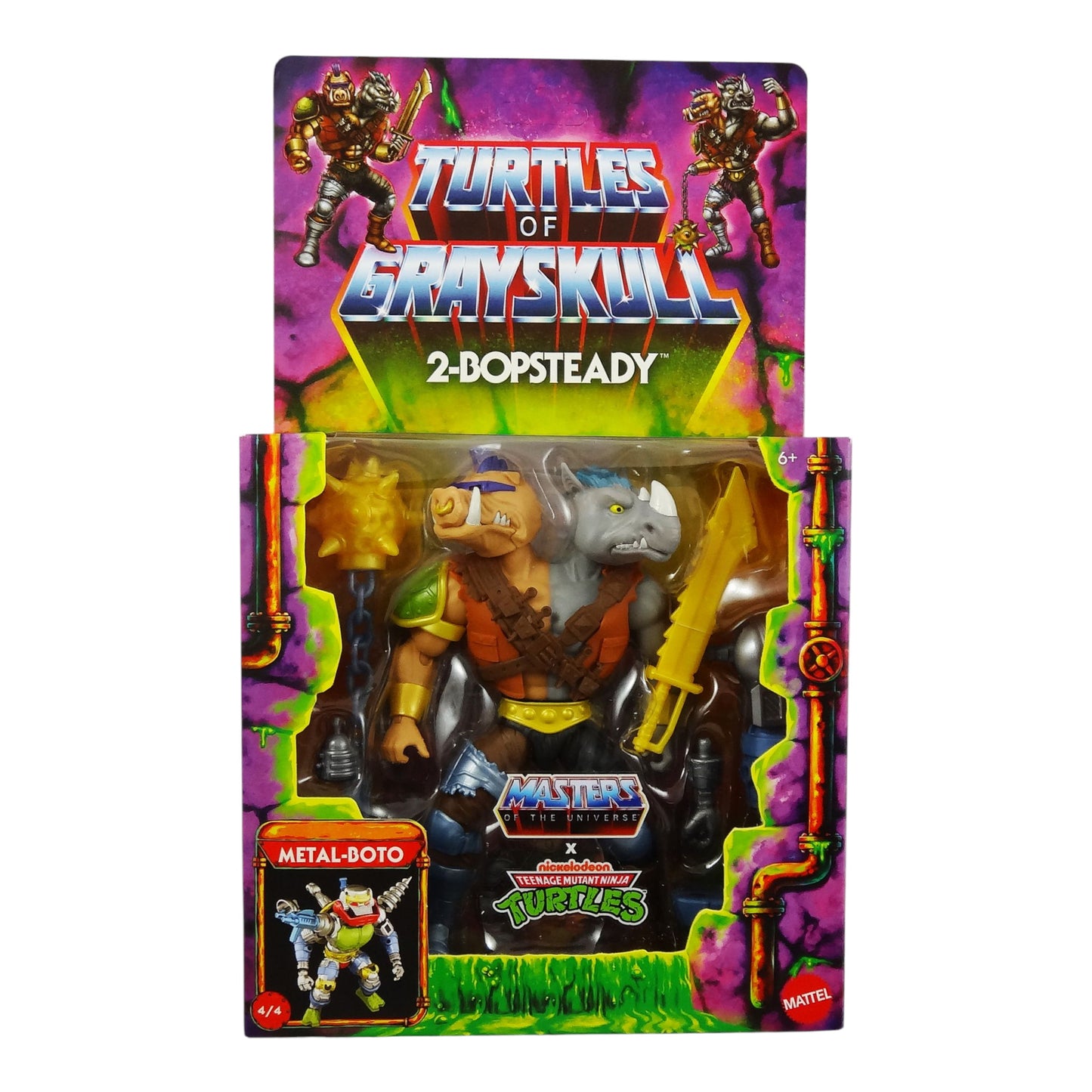 FIGURA 2BOPSTEADY TURTLES OF GRAYSKULL MASTERS OF THE UNIVERSE ORIGINS DELUXE