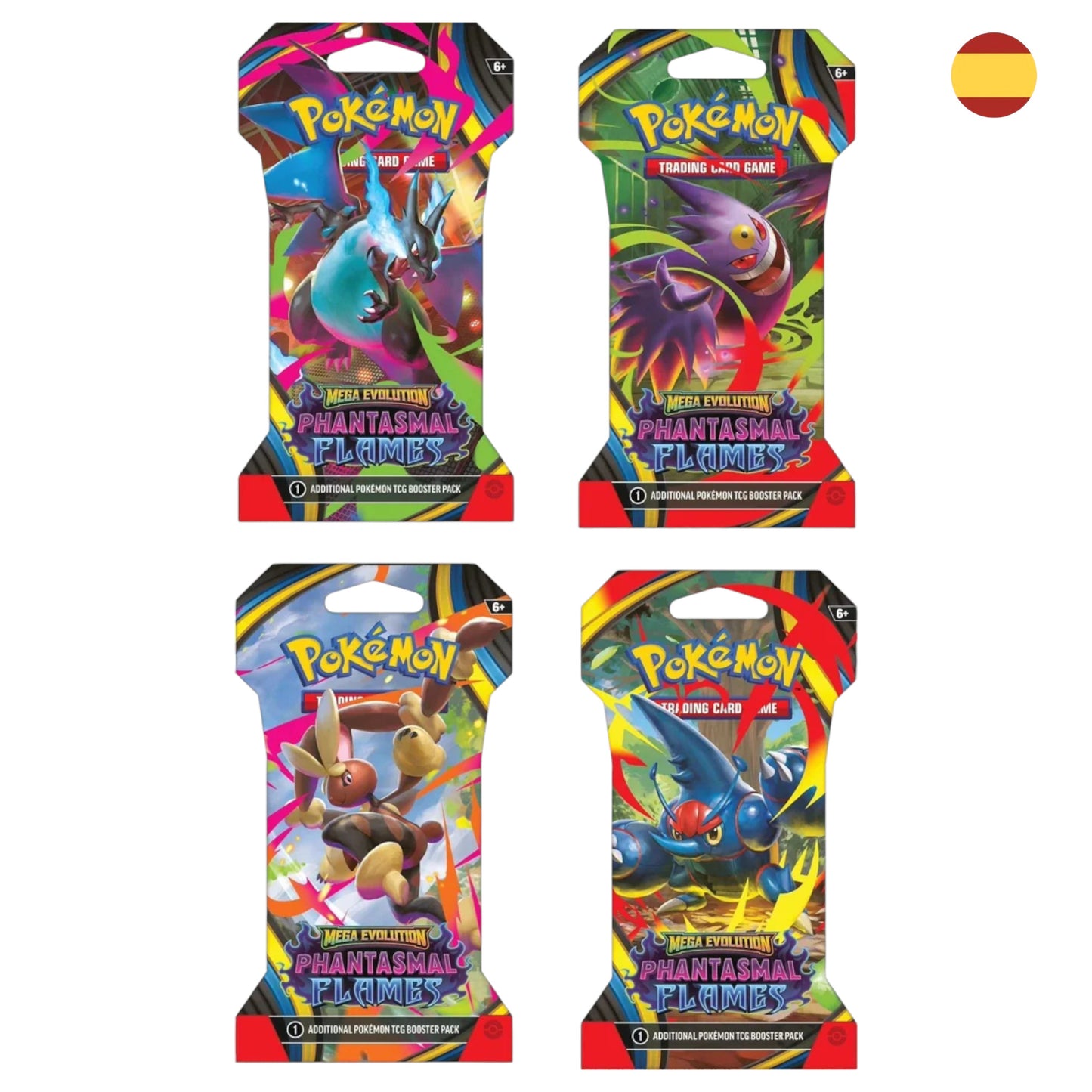 SOBRE EN BLISTER PHANTASMAL FLAMES - FUEGOS FANTASMALES (ESPAÑOL)