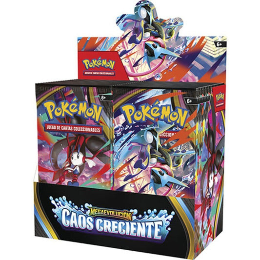 CAJA POKEMON 36 SOBRES CAOS CRECIENTE (ESPAÑOL)