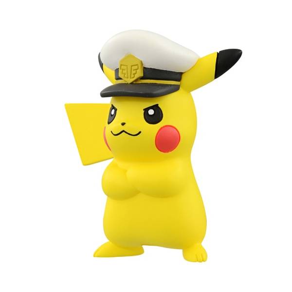 FIGURA PVC POKEMON CAPTAIN PIKACHU MONSTER COLLECTION MS-12 TAKARA TOMY