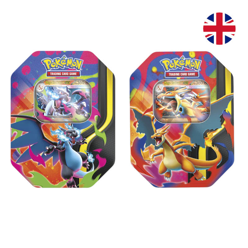 LATA MEGA CHARIZARD X/Y EX TIN POKEMON (INGLES)