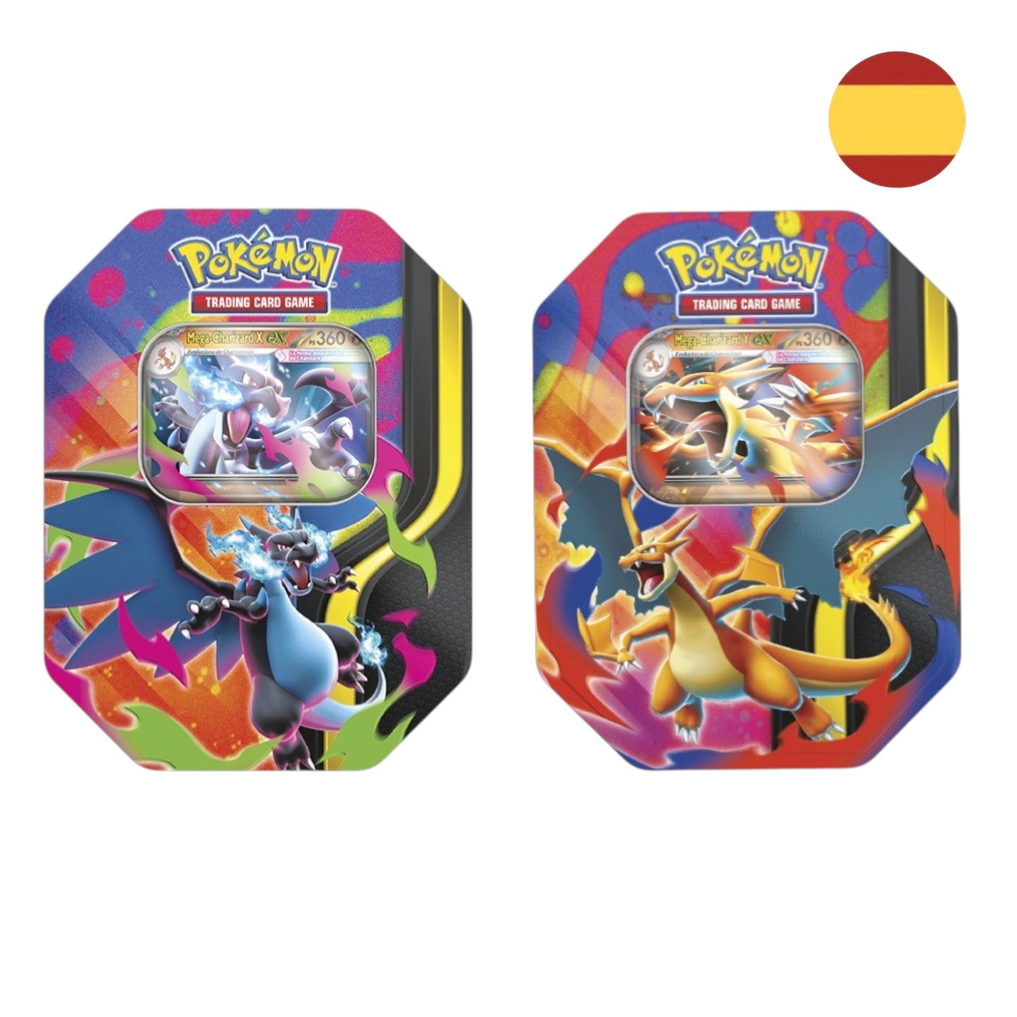 LATA MEGA CHARIZARD X/Y EX TIN POKEMON (ESPAÑOL)