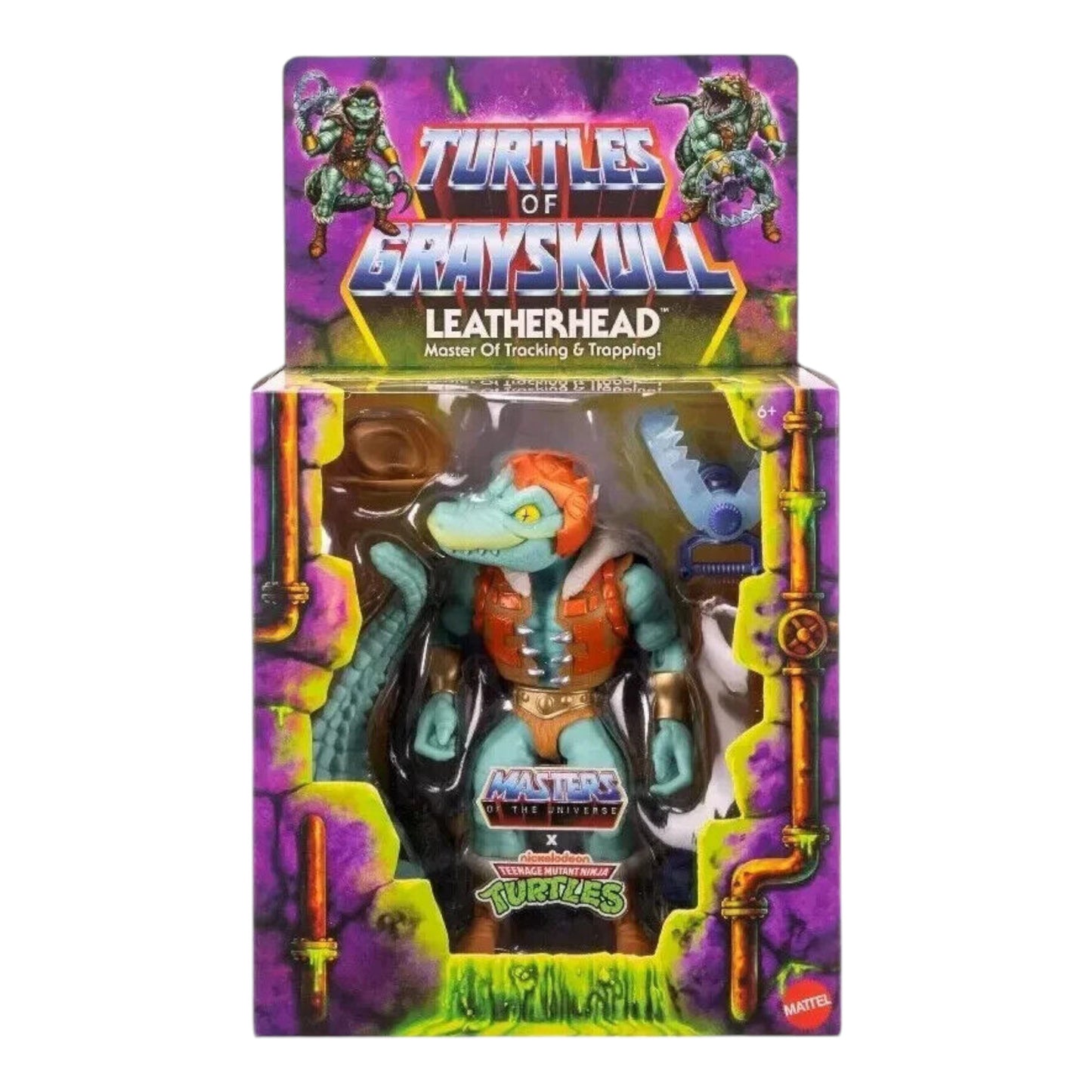 FIGURA LEATHERHEAD TURTLES OF GRAYSKULL MASTERS OF THE UNIVERSE ORIGINS WAVE 4