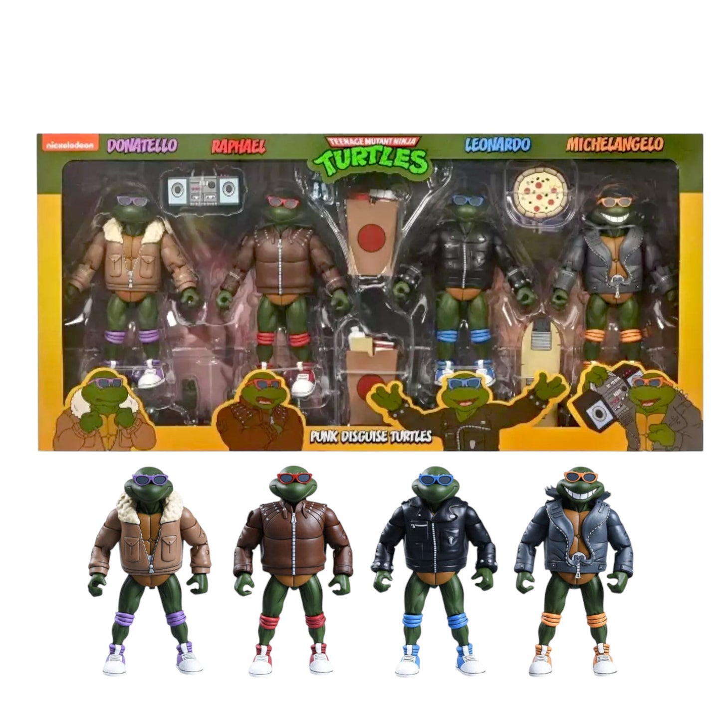 NECA PUNK TURTLES 4 PACK TEENAGE MUTANT NINJA TURTLES