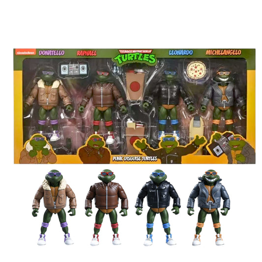 NECA PUNK TURTLES 4 PACK TEENAGE MUTANT NINJA TURTLES