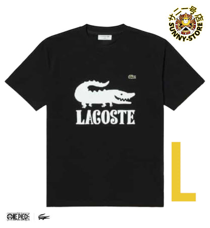 LACOSTE ONE PIECE CAMISETA NEGRA TALLA L MADE IN JAPAN