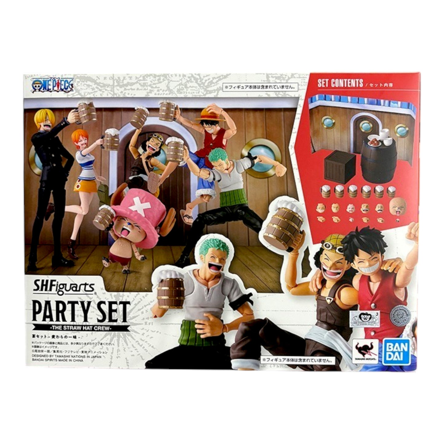 PARTY SET ONE PIECE - THE STRAW HAT CREW- S.H. FIGUARTS BANDAI TAMASHII NATIONS
