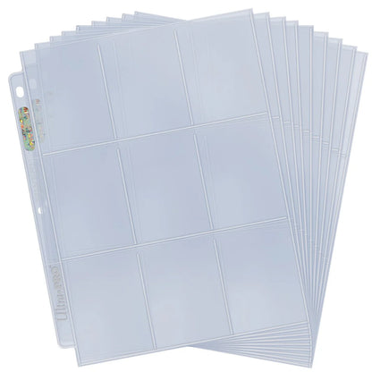 ULTRA PRO - HOJAS 9 BOLSILLOS SILVER SERIES (100)