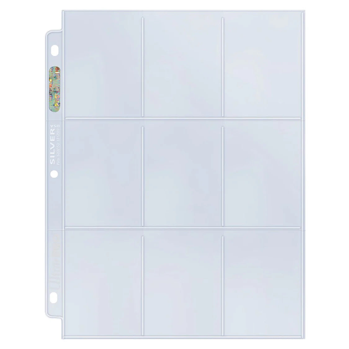 ULTRA PRO - HOJAS 9 BOLSILLOS SILVER SERIES (100)