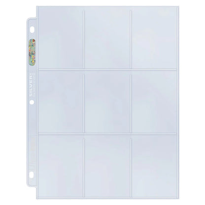 ULTRA PRO - HOJAS 9 BOLSILLOS SILVER SERIES (100)