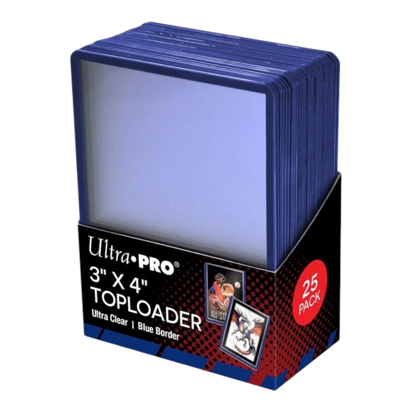 ULTRA PRO - 25 TOPLOADERS BORDE AZUL