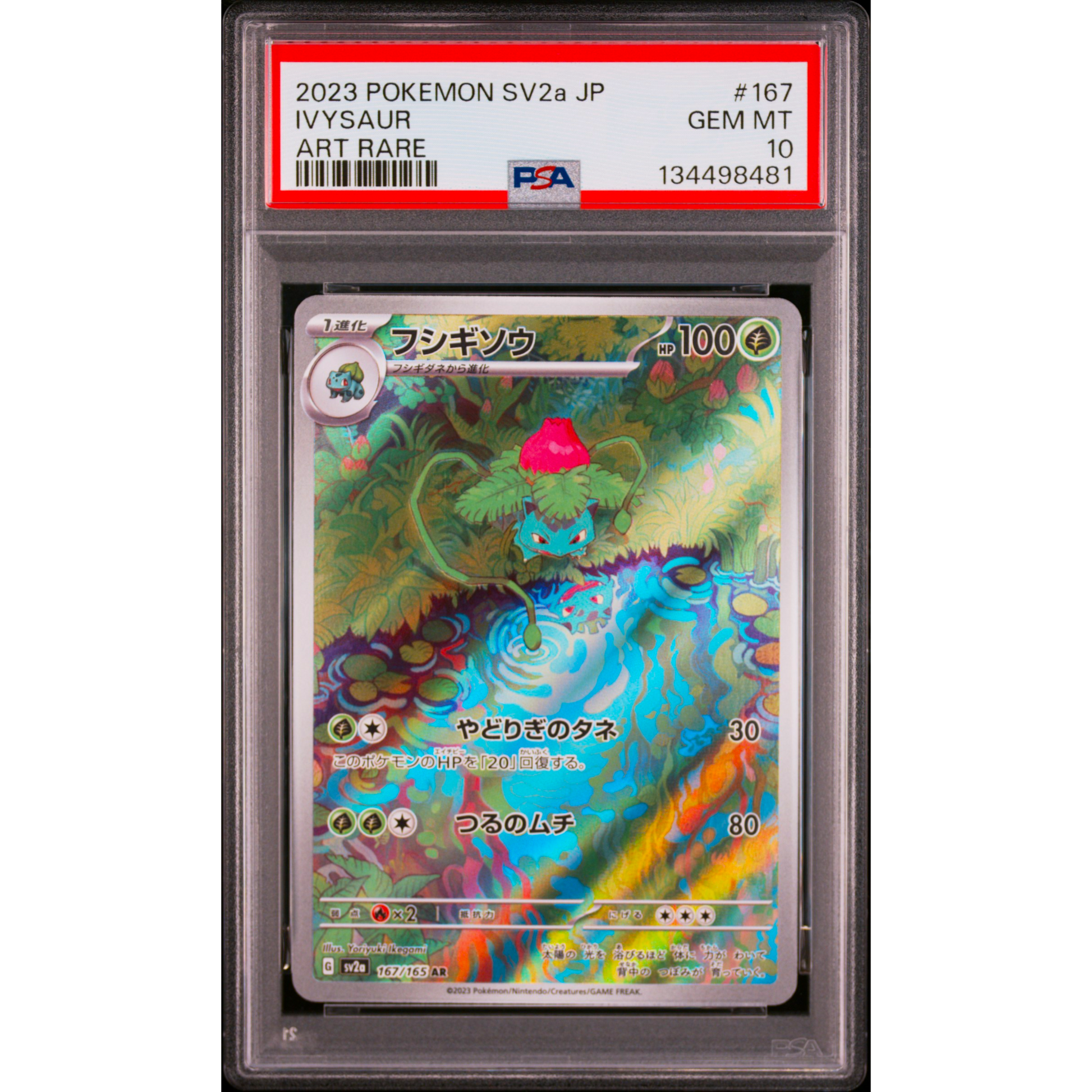 POKEMON IVYSAUR 167/165 AR SV2A 151 PSA 10 (JAPONÉS) – SUNNY