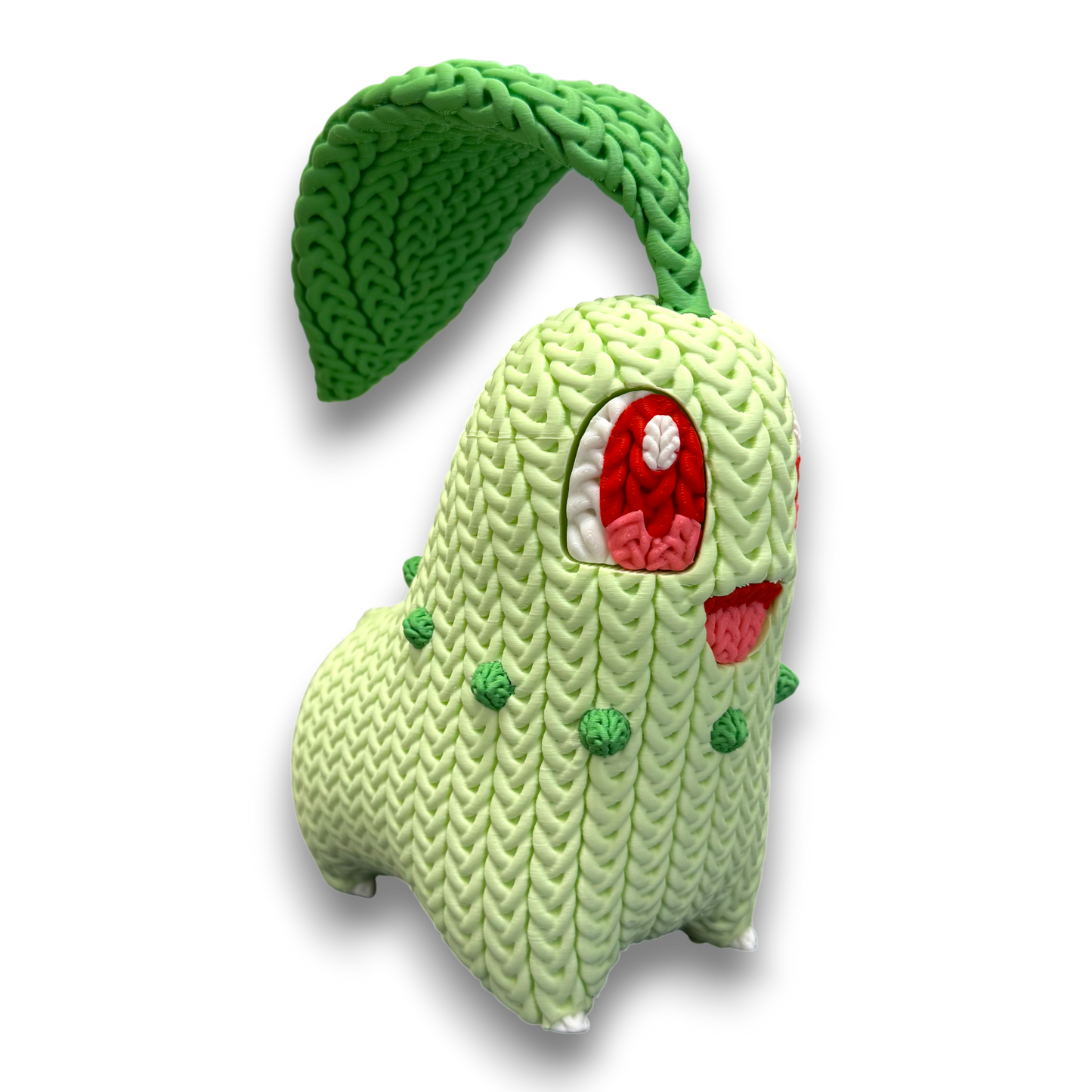FIGURA CHIKORITA 3D ESTILO CROCHET – POKÉMON
