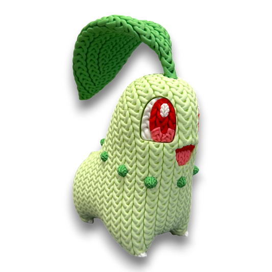FIGURA CHIKORITA 3D ESTILO CROCHET – POKÉMON