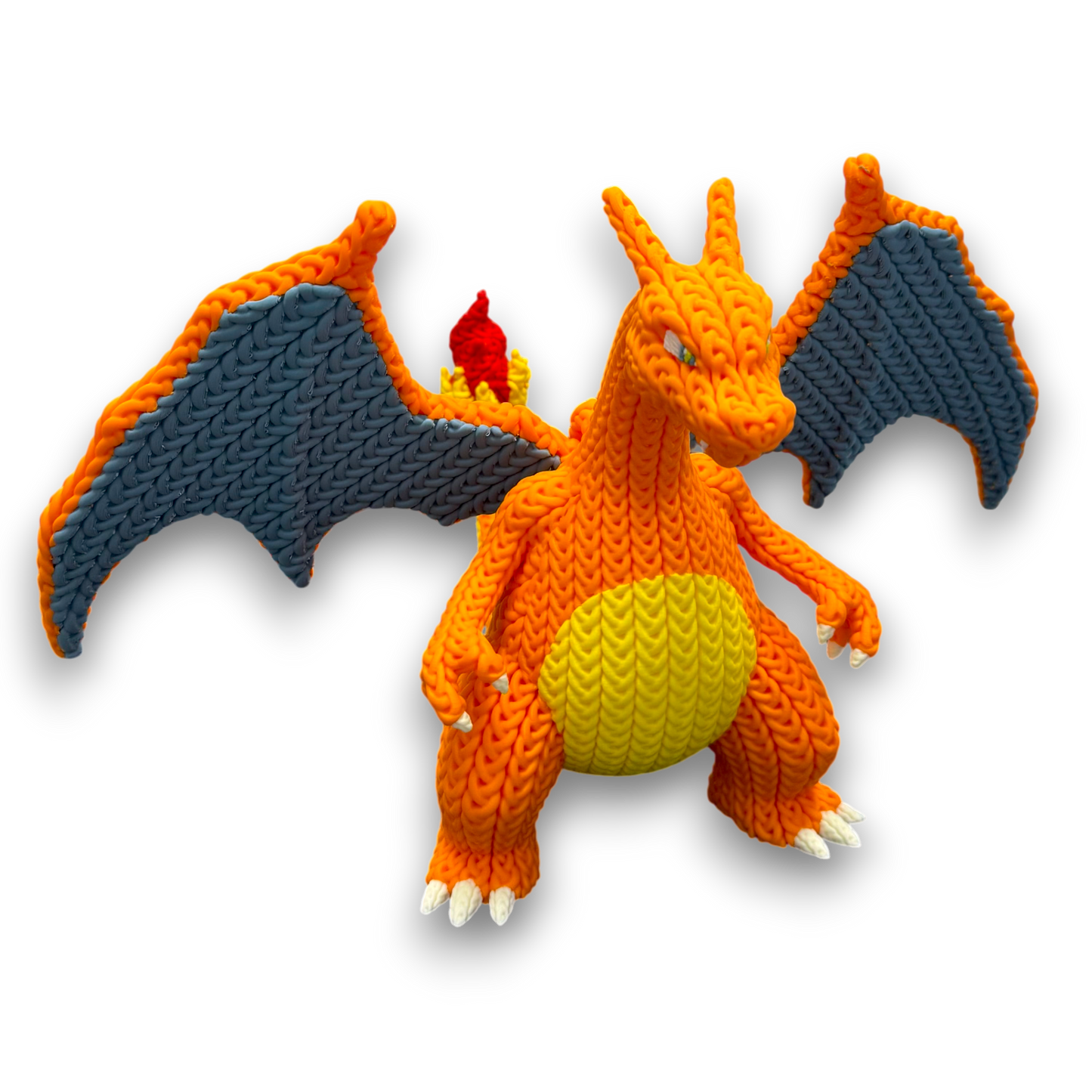 FIGURA CHARIZARD 3D ESTILO CROCHET – POKÉMON