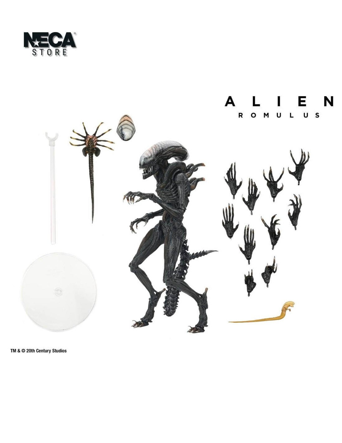 NECA ALIEN ULTIMATE SCORCHED XENOMORPH ROMULUS ACTION FIGURE