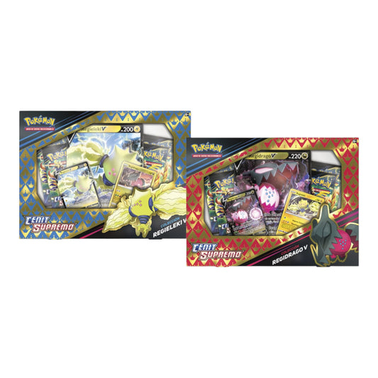 POKEMON TCG BOX REGIDRAGO/REGIELEKI V CENIT SUPREMO (ESPAÑOL)