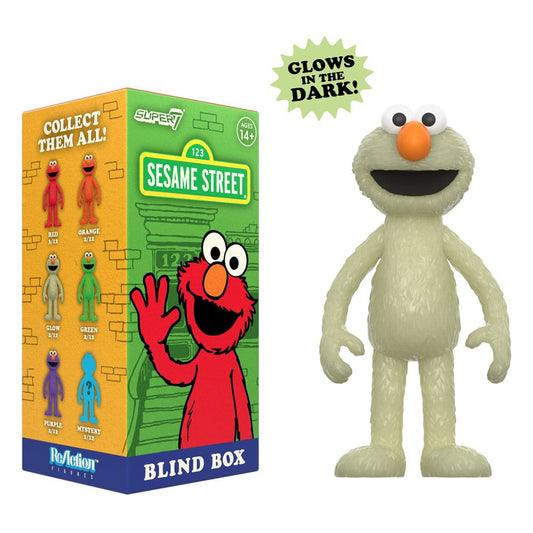 BLIND BOX SESAME STREET ELMO REACTION 10 CM - SUPER7 WAVE 4