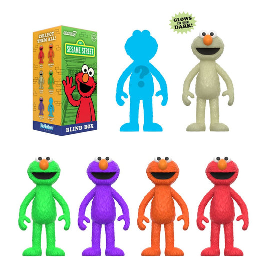 BLIND BOX SESAME STREET ELMO REACTION 10 CM - SUPER7 WAVE 4