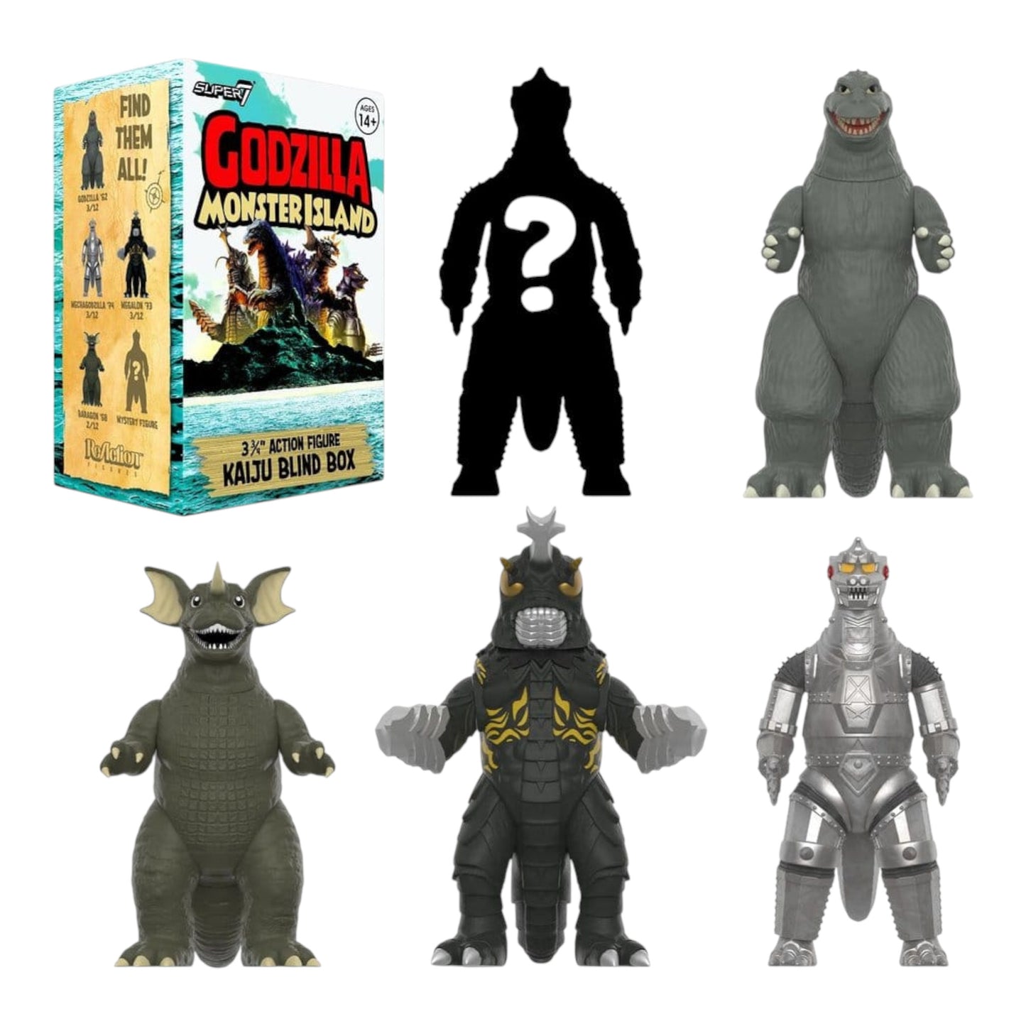 BLIND BOX GODZILLA TOHO MONSTER ISLAND - SUPER7 WAVE 7