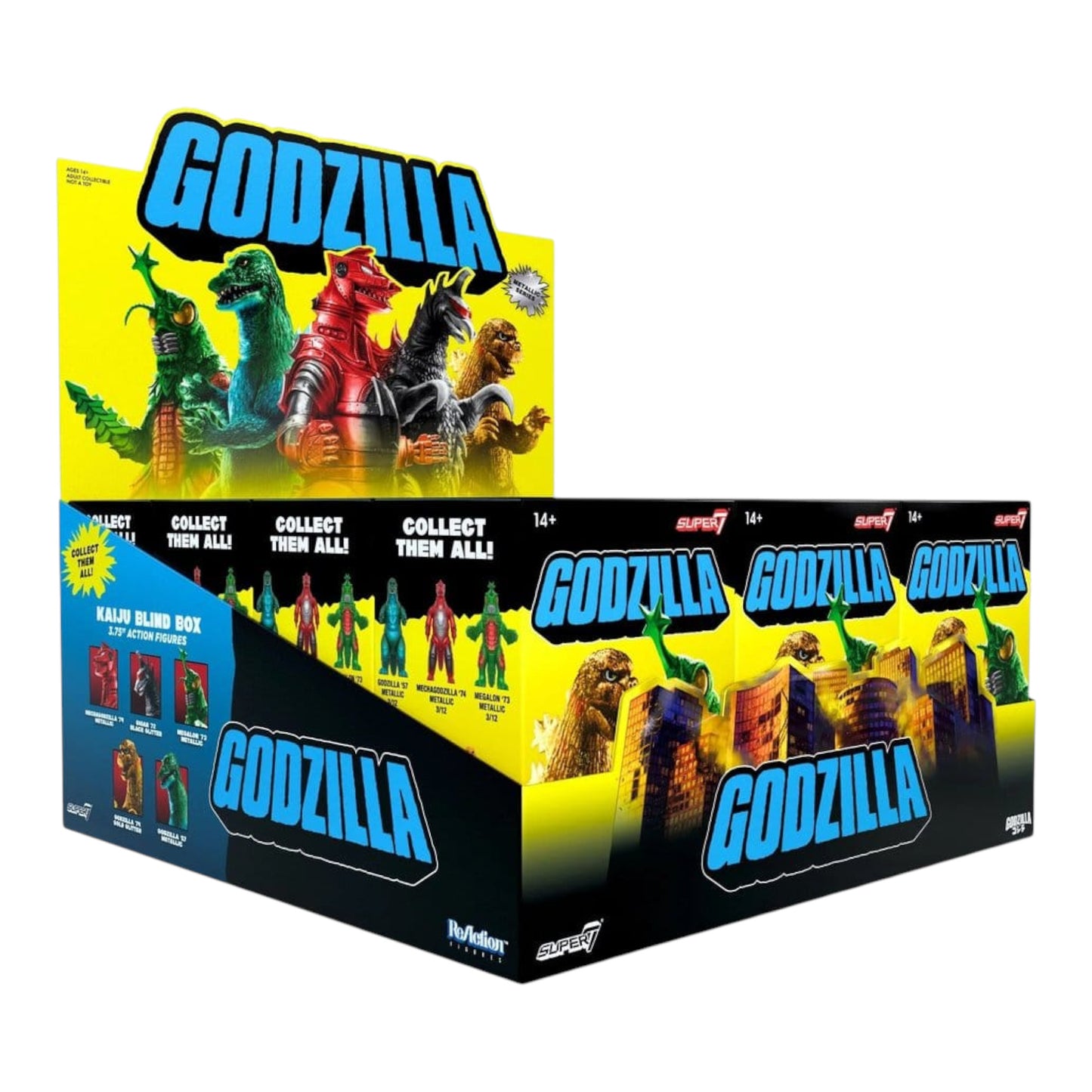 BLIND BOX KAIJU METALLIC GODZILLA TOHO SUPER7 - WAVE 5