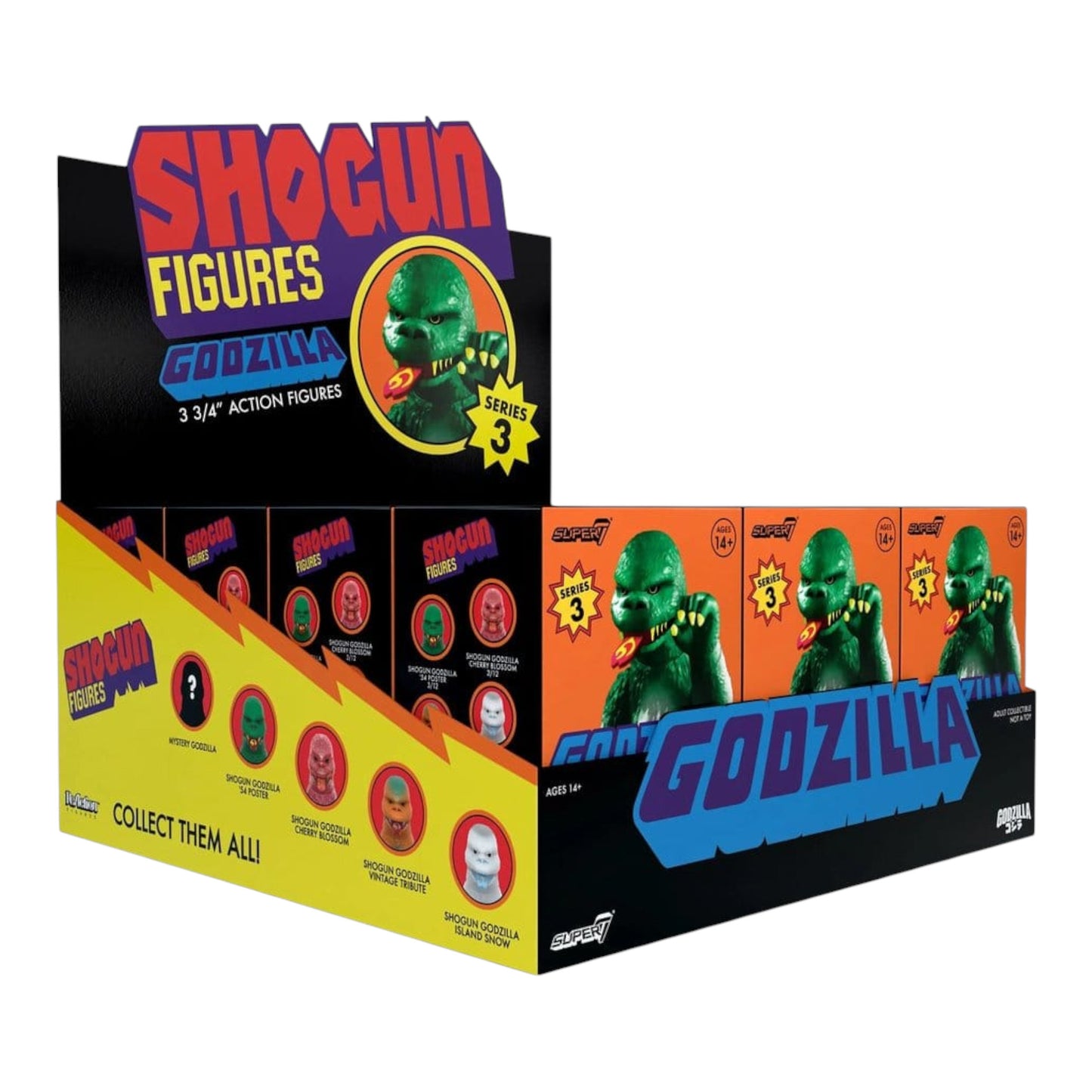 BLIND BOX GODZILLA TOHO SHOGUN V3 - SUPER7 WAVE 9