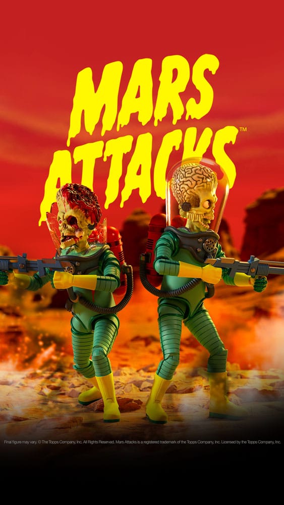 MARS ATTACKS FIGURA ULTIMATES MARTIAN WAVE 1 SUPER7