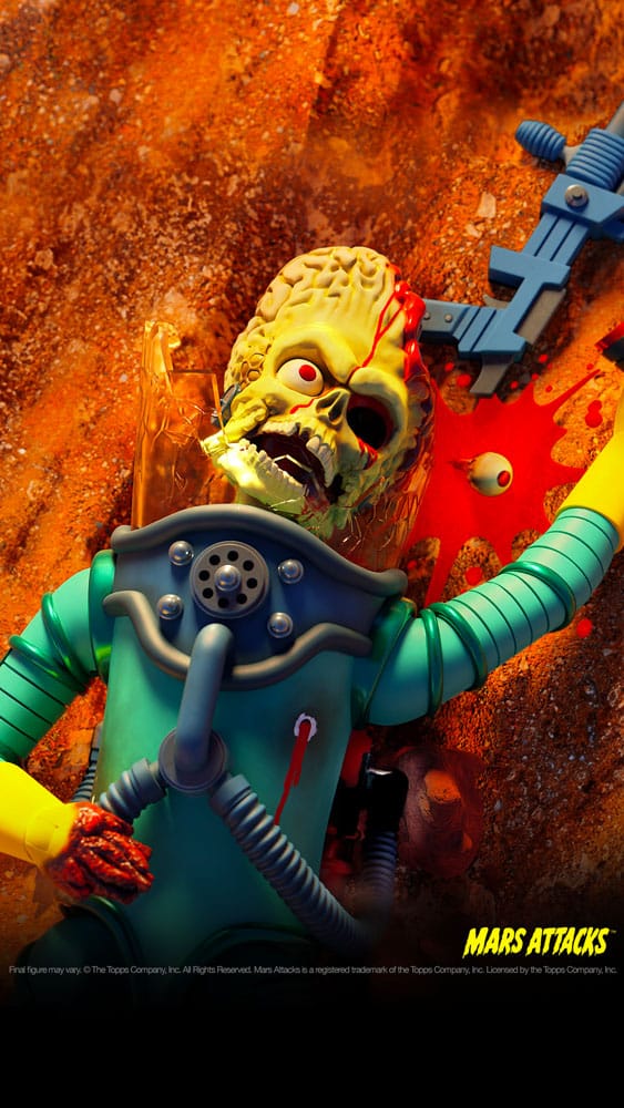 MARS ATTACKS FIGURA ULTIMATES MARTIAN WAVE 1 (SMASHING THE ENEMY) SUPER7