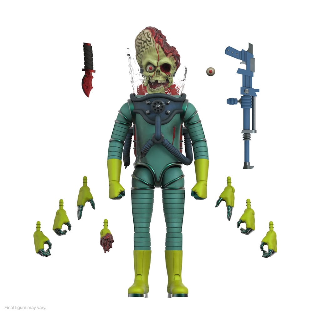 MARS ATTACKS FIGURA ULTIMATES MARTIAN WAVE 1 (SMASHING THE ENEMY) SUPER7