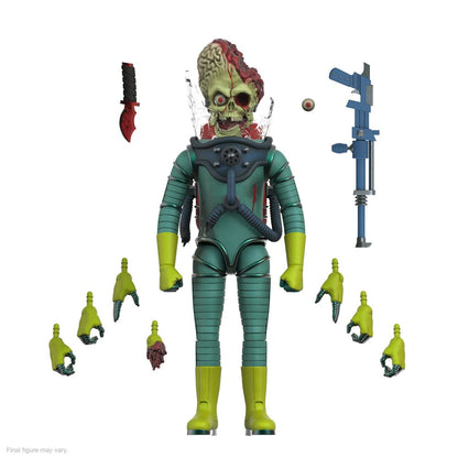 MARS ATTACKS FIGURA ULTIMATES MARTIAN WAVE 1 (SMASHING THE ENEMY) SUPER7