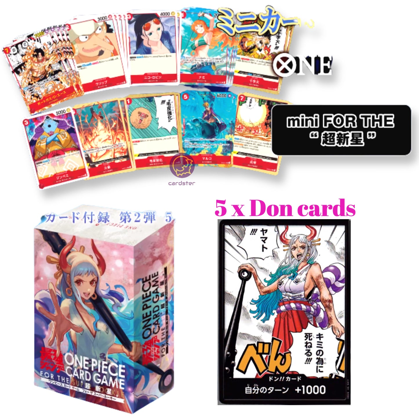 SAIKYO JUMP MAGAZINE MAY N.5 - 25 MINI ONE PIECE CARDS